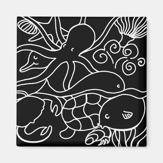 Nachtschwimmen Magnet (Vorne)