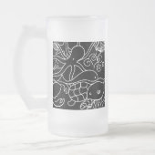 Nachtschwimmen Mattglas Bierglas (Links)