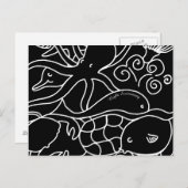 Nachtschwimmen Postkarte (Vorne/Hinten)