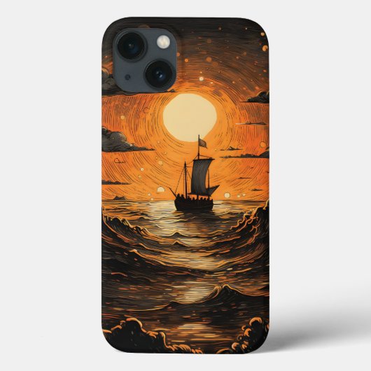Nachtsegeln Case-Mate iPhone Hülle (Rückseite)