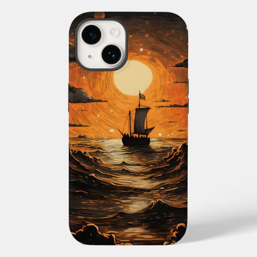 Nachtsegeln Case-Mate iPhone Hülle (Rückseite)