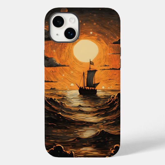 Nachtsegeln Case-Mate iPhone Hülle (Rückseite)