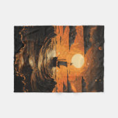 Nachtsegeln Fleecedecke (Vorderseite (Horizontal))