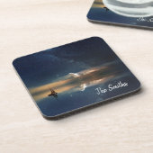 Nachtsegeln Getränkeuntersetzer (Linke Seite)