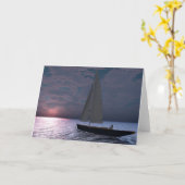 Nachtsegeln Karte (Gelbe Blume)