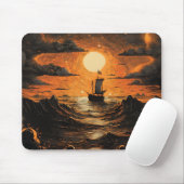 Nachtsegeln Mousepad (Mit Mouse)