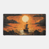 Nachtsegeln Schreibtischunterlage (Vorderseite)