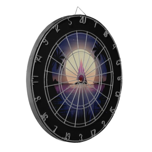 Nachtsegler Dartscheibe (Vorderseite Links)