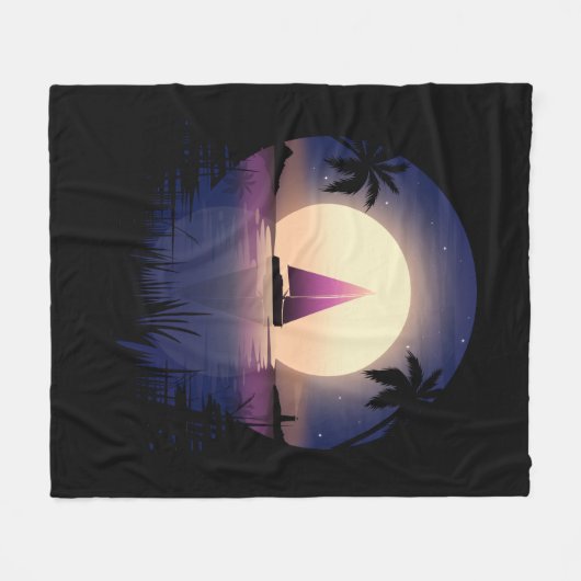 Nachtsegler Fleecedecke (Vorderseite (Horizontal))