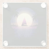 Nachtsegler Glasuntersetzer (Rückseite)