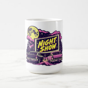 Nachtshow Retro Drive In Kino Kaffeetasse