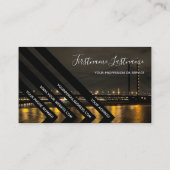 Nachtsichtbrücke, schwarzes Dreieck Visitenkarte (Rückseite)