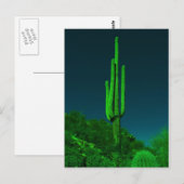 Nachtsichtkaktus Postkarte (Vorne/Hinten)
