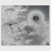 NACHTSKIER IN SCHWARZ UND WEISS GESCHENKPAPIER (Flach)