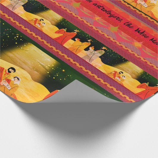 Nachtskript Three Wise Men Weihnachten Geschenkpapier (Ecke)