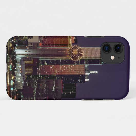 NachtSkyline Dallas, Texas Case-Mate iPhone Hülle (Rückseite (Horizontal))