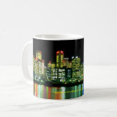 NachtSkyline von Balmain, Sydney, neues SüdWale Kaffeetasse (Vorderseite Links)