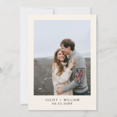 Nachtsonnenstars Moon Cloud Twilight Hochzeit Save The Date (Rückseite)