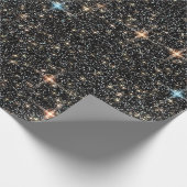 Nachtsparkle Stars Geschenkpapier (Ecke)