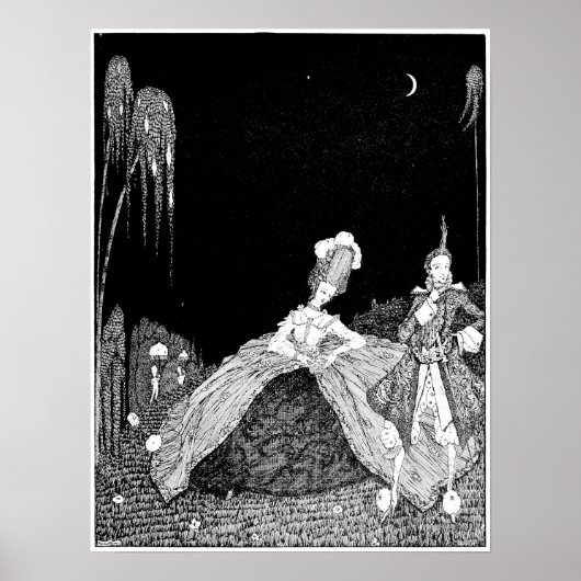 Nachtspaziergang - Vintage Image Poster (Vorne)