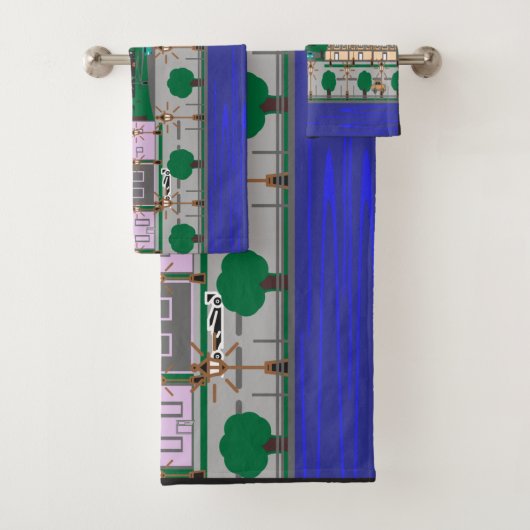 Nachtstadt Badhandtuch Set (Insitu)