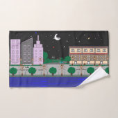 Nachtstadt Badhandtuch Set (Handtuch)