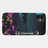 Nachtstadt Case-Mate iPhone Hülle (Rückseite (Horizontal))