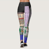Nachtstadt Leggings (Rückseite)