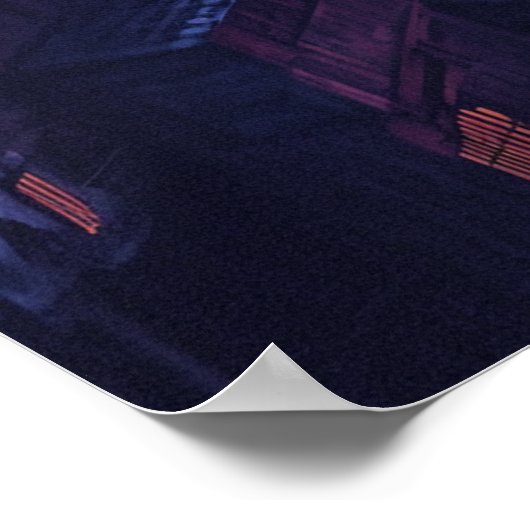 Nachtstadt Poster (Ecke)