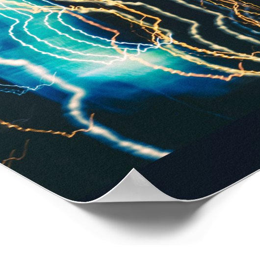 Nachtstadt Poster (Ecke)