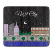 Nachtstadt Schneidebrett (Vorderseite)