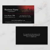 Nachtstadt-Skyline-Visitenkarten Visitenkarte (Vorne/Hinten)