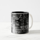 Nachtstadt-Tasse Zweifarbige Tasse (VorderseiteRechts)