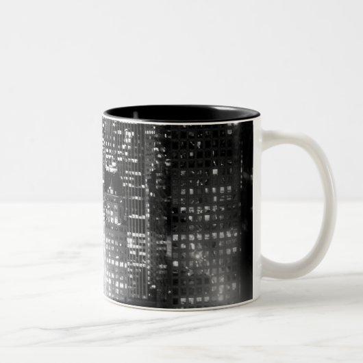 Nachtstadt-Tasse Zweifarbige Tasse (Rechts)