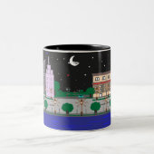 Nachtstadt Zweifarbige Tasse (Mittel)