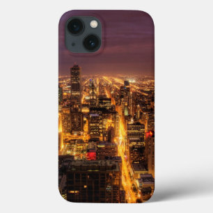NachtStadtbild von Chicago Case-Mate iPhone Hülle