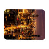 Nachtstadtbild von Chicago Magnet (Horizontal)