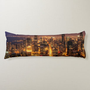 NachtStadtbild von Chicago Seitenschläferkissen