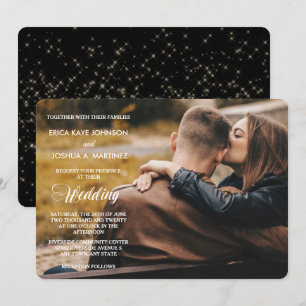 Nachtstars Fotovorlage Hochzeitseinladung Einladung