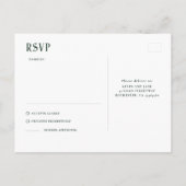 Nachtstars Hochzeit RSVP Postkarte (Rückseite)