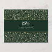 Nachtstars Hochzeit RSVP Postkarte (Vorderseite)