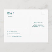 Nachtstars Hochzeit RSVP Postkarte (Rückseite)