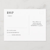 Nachtstars Hochzeit RSVP Postkarte (Rückseite)