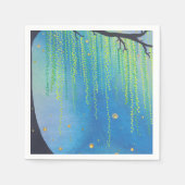 Nachtstars und Blitze Serviette (Vorderseite)