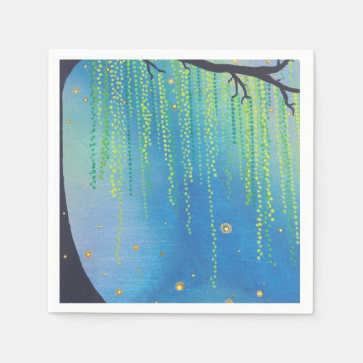 Nachtstars und Blitze Serviette (Vorderseite)