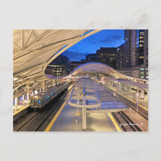 Nachtstation mit A-Line-Gewerkschaft zum DIA Postkarte