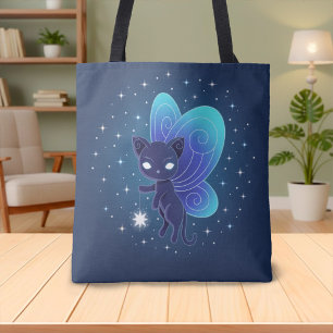 Nachtstern Feen Pixie Katze Tasche