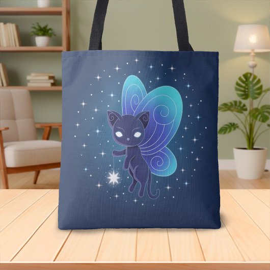 Nachtstern Feen Pixie Katze Tasche