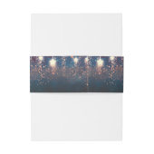 Nachtstern-romantische Hochzeit Einladungsbanderole (Rückseitenbeispiel)