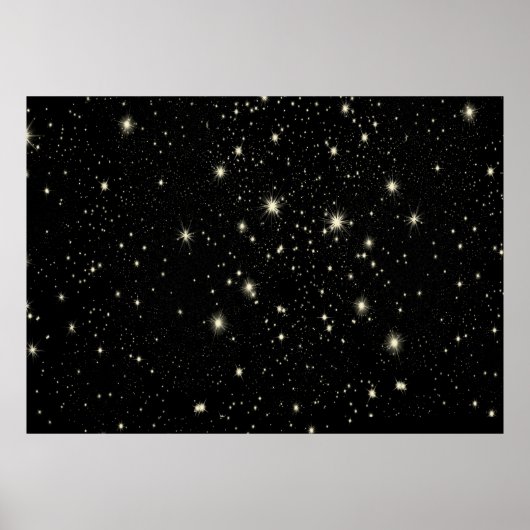Nachtsterne Sternenhimmel Poster (Vorne)